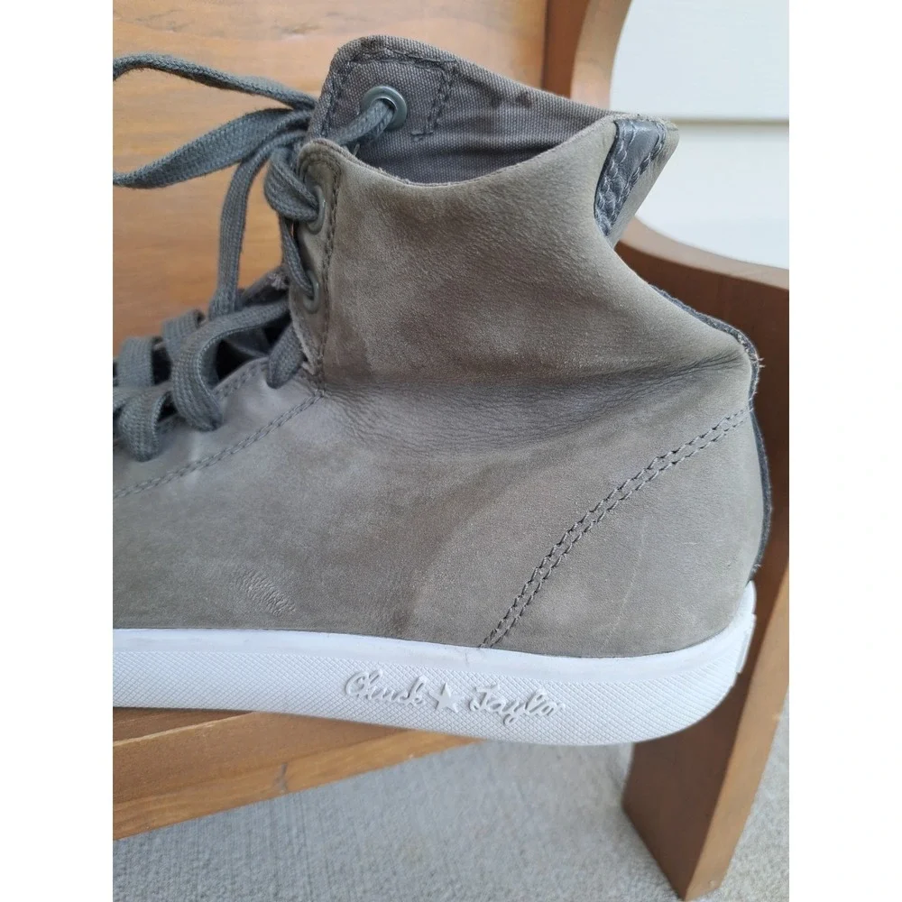 Converse Chuck Taylor All Star High-Top Olive Green Leather Sneakers M 12 W 14 - Picture 2 of 16